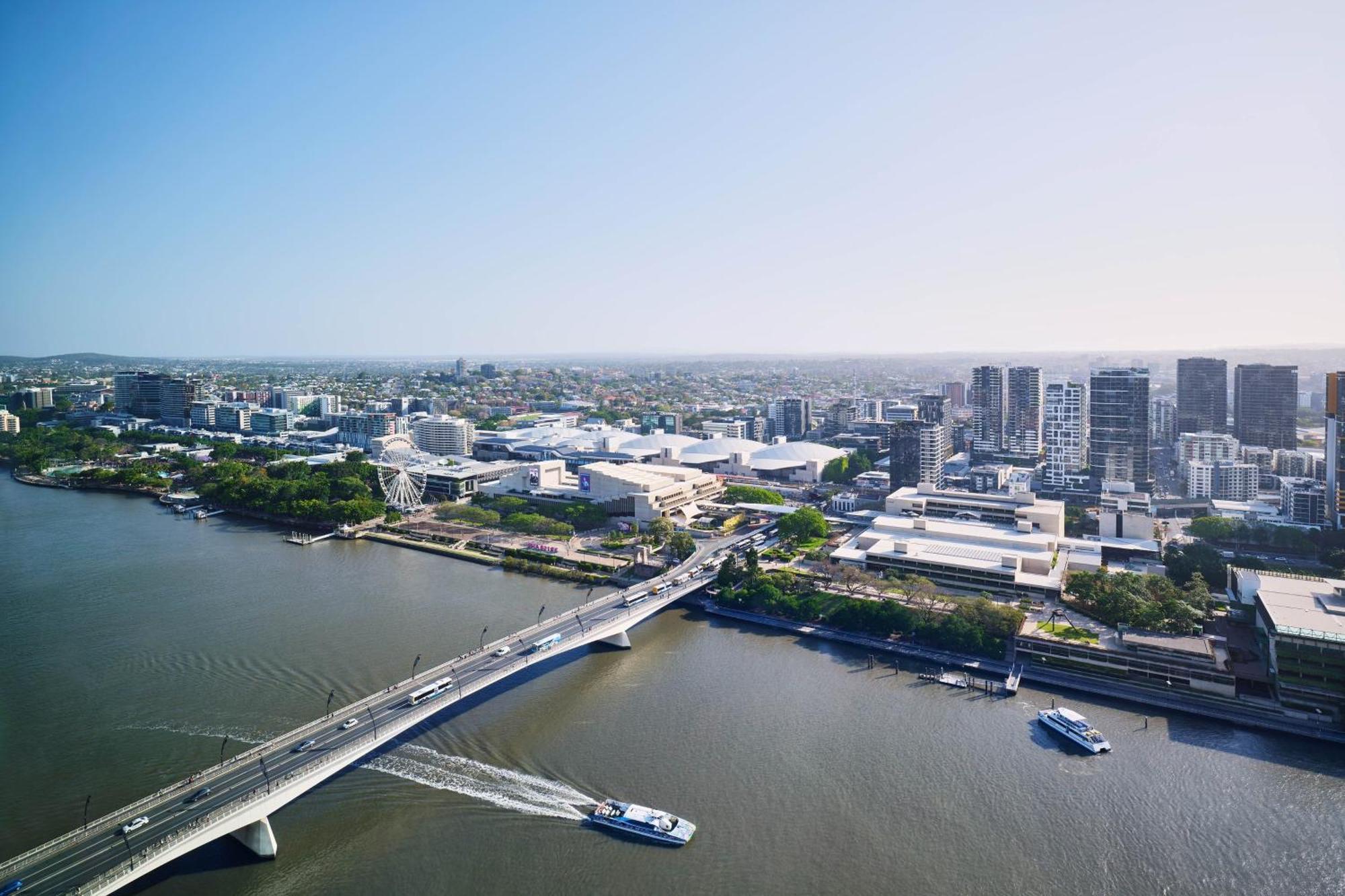 W Brisbane Hotel Ngoại thất bức ảnh Aerial view of the proposed Brisbane International Pool